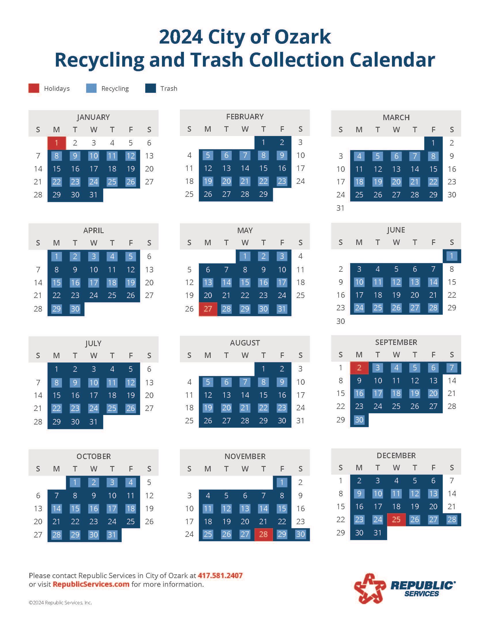 Trash Billing and Information Ozark, MO Official site