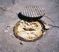 grease in manhole pic